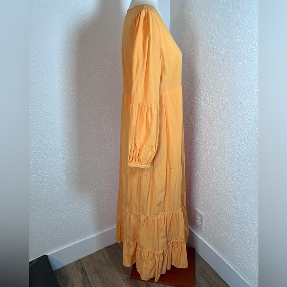 Urban Outfitters Briella Plunging Button-Front Maxi Dress - Picture 6 of 10